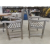 Image 3 : Four Wooden Patio Chairs