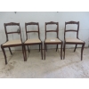 Set of 4 Walnut Chairs