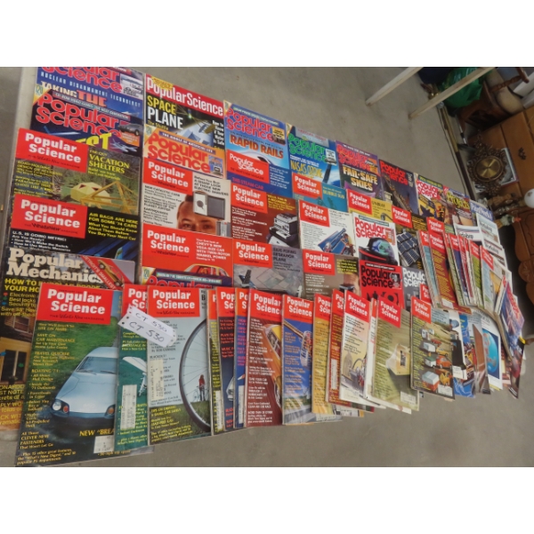 1970s Magazines Including Popular Science, Popular Mechanics, and Workshop