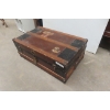 Image 2 : Vintage Trunk with Travel Stickers, 13" x 34" x 21"
