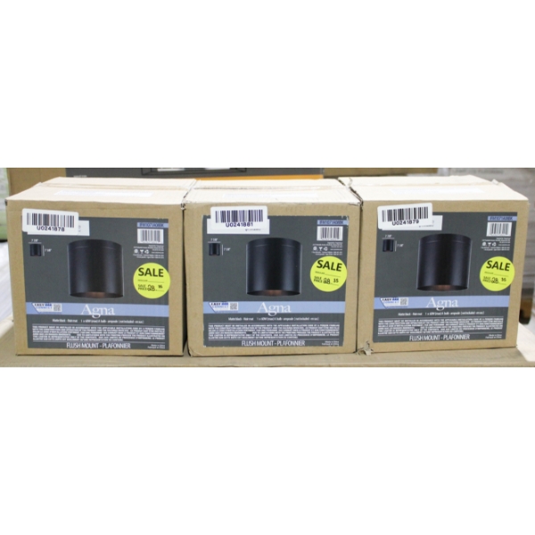 3 NEW CANARM LIGHTING AGNA FLUSH MOUNT 