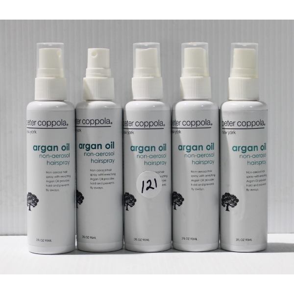  5 PETER COPPOLA HAIR PROD. ARGAN OIL NON-AEROSOL HAIRSPRAY
