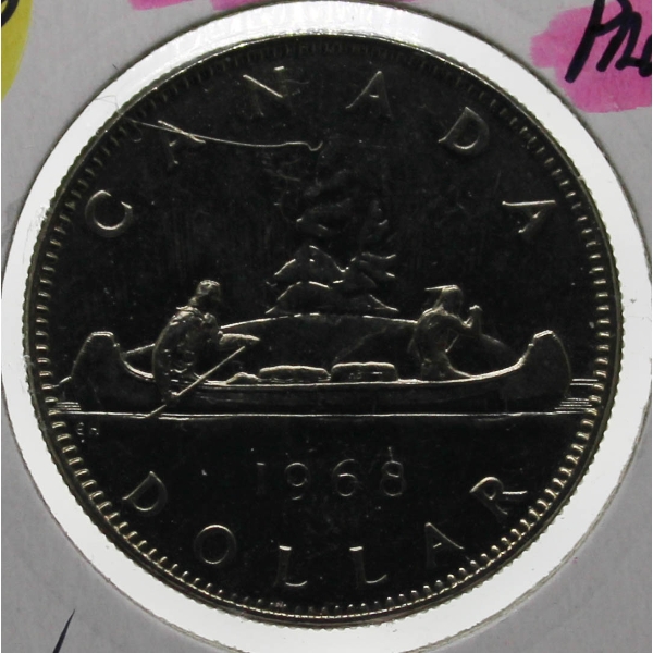 1968 CANADA PROOF VOYAGEUR DOLLAR