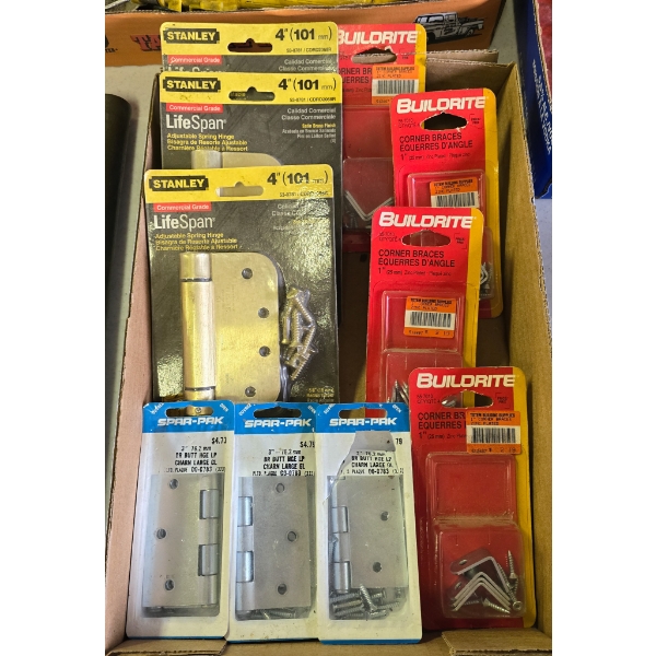 ASSORT. HINGES & CORNER BRACES