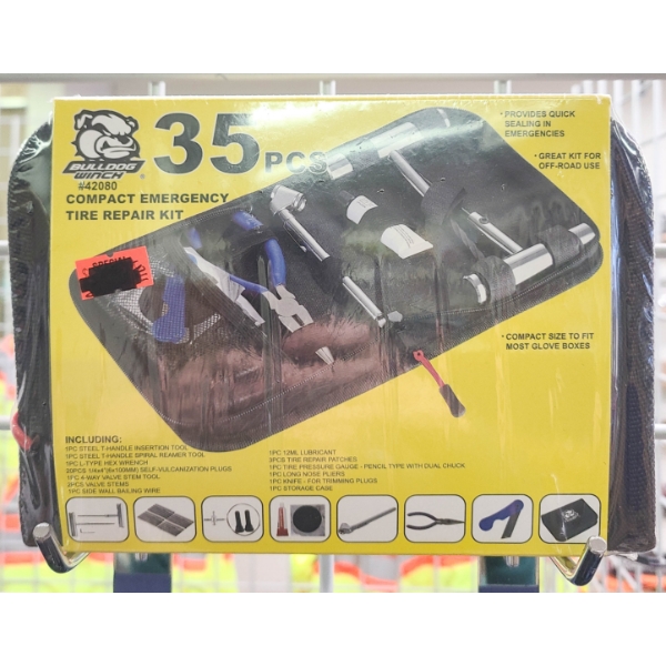 35 PC COMPACT EMERGENCY TIRE REPAIR KIT