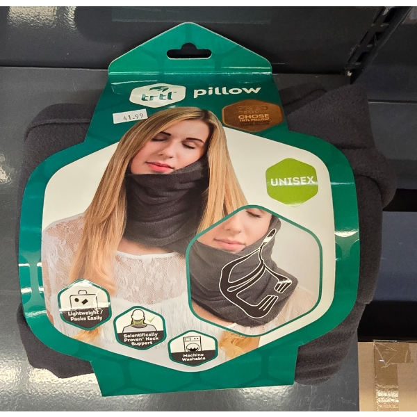 UNISEX HEAD REST NECK PILLOW - GREY