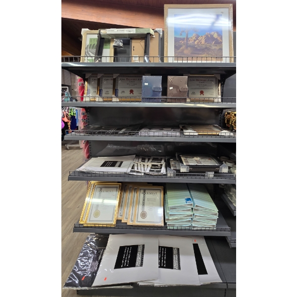 LARGE LOT OF ASSORT. PICTURE FRAMES, PHOTO BOOKS AND MORE