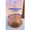 Image 1 : VINT. HAMMERED MULTI LEVEL DESERT STAND 