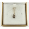 Image 1 : 14K GOLD SMOKY QUARTZ & DIAMOND PENDANT