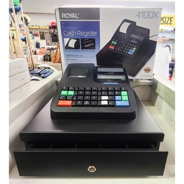 ROYAL ELECTRONIC CASH REGISTER 410DX - W/ KEY