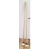 Image 1 : 2 WOODEN HANDLED CLEANING BROOMS