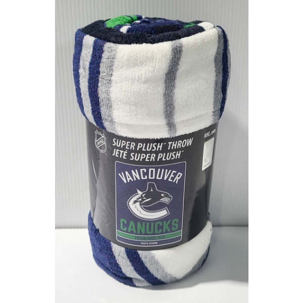 NEW VANCOUVER CANUCKS NHL PLUSH THROW