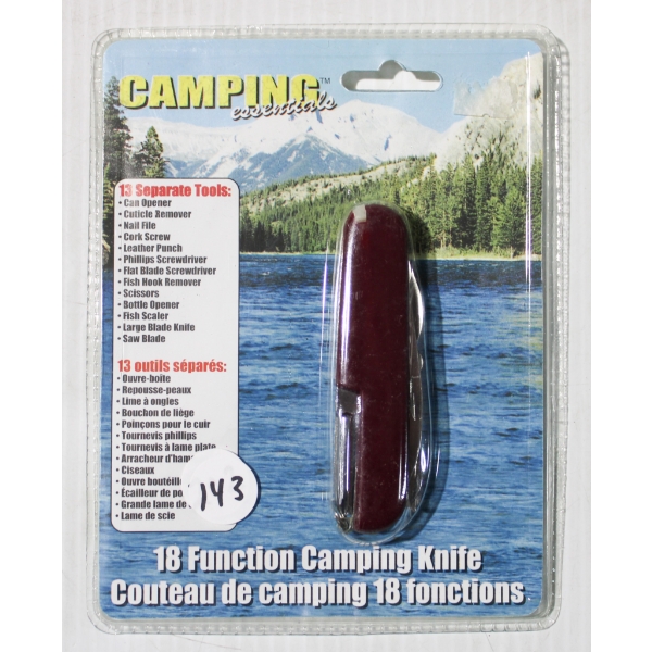 NEW 18 FUNCTION FOLDING CAMPING KNIFE