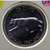 Image 1 : 1967 CANADA PROOF CAMEO SILVER 25 CENT