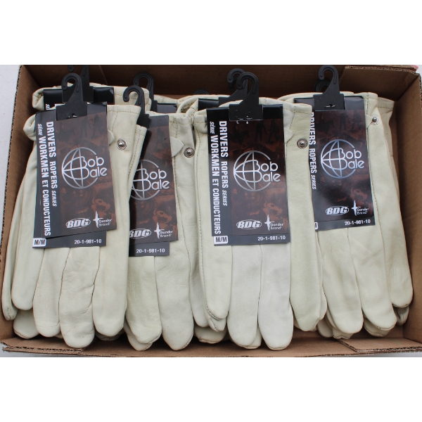 12PR NEW BDG DRIVERS / ROPERS WORK GLOVES