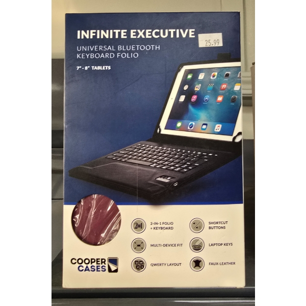 INFINITE EXECUTIVE UNIVERSAL BLUETOOTH KEYBOARD FOLIO