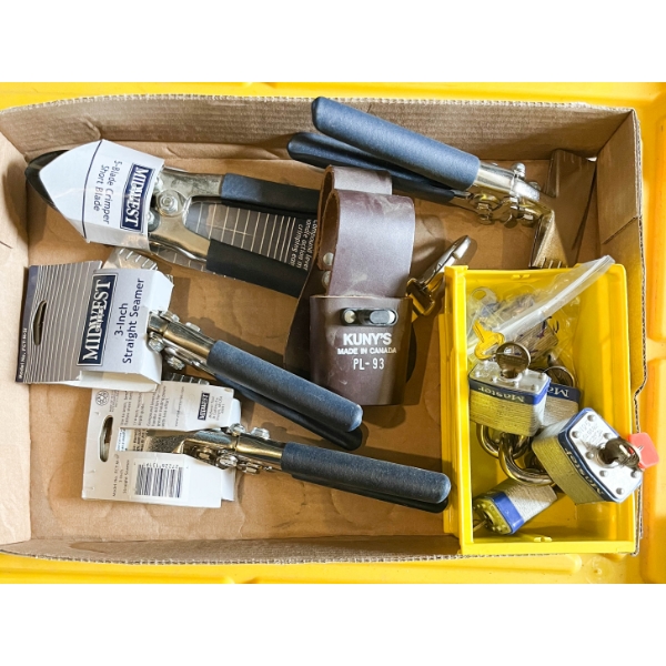 ASST TOOLS & LOCKS W/ KEYS