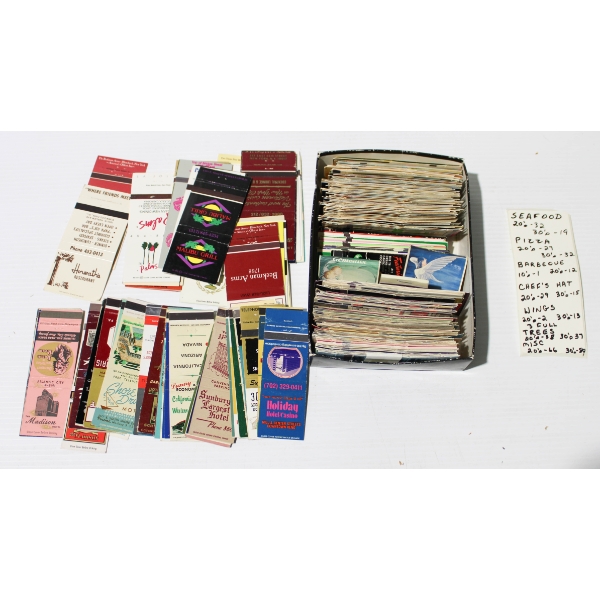 100+ VINTAGE MATCHBOX ADVERTISING COVERS