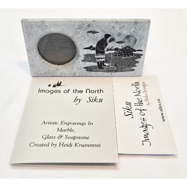 NEW SIKU IMAGES OF THE NORTH SOAPSTONE PIC. FRAME