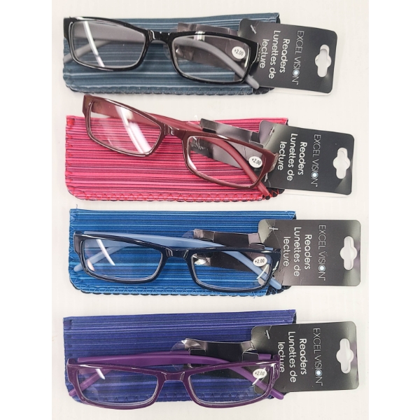 4 MAGNIFYING READING GLASSES 2.00