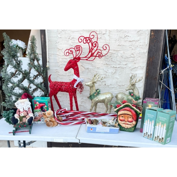 CHRISTMAS DECORATIONS - LIGHT UP CANDY CANES ETC.