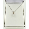 Image 1 : 14K WHITE GOLD PEDANT FRESH WATER PEARL 