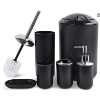 Image 1 : CERBIOR BATHROOM ACCESSORIES SET - BLK