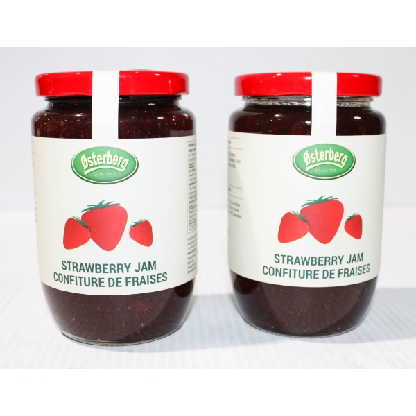 2 X 425G OSTERBERG STRAWBERRY JAM