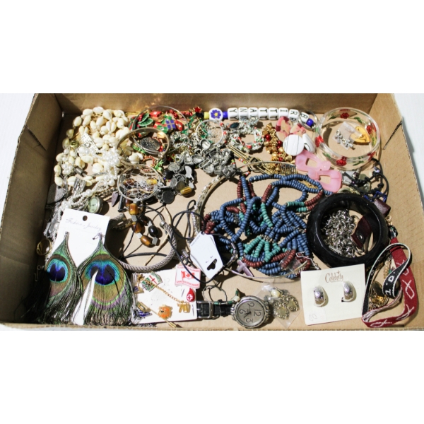 ESTATE JEWELRY - PEACOCK EARINGS ETC.