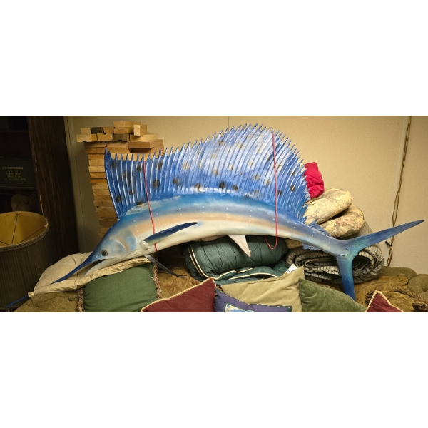 LARGE HEAVY SWORD FISH WALL DISPLAY