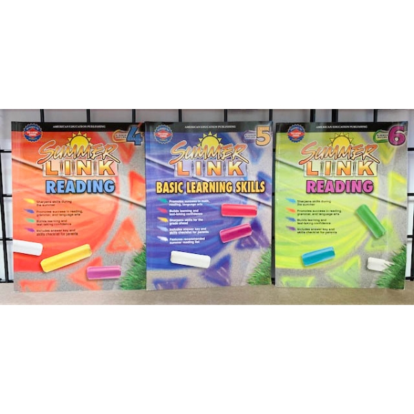 3 KIDS SUMMER LINK ACTIVITY BOOKS 