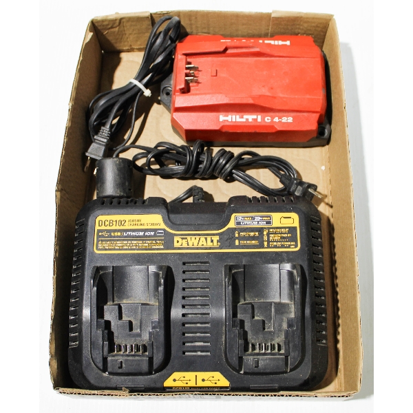 DEWALT DCB102 & HILTI C4-22 BATTERY CHARGERS