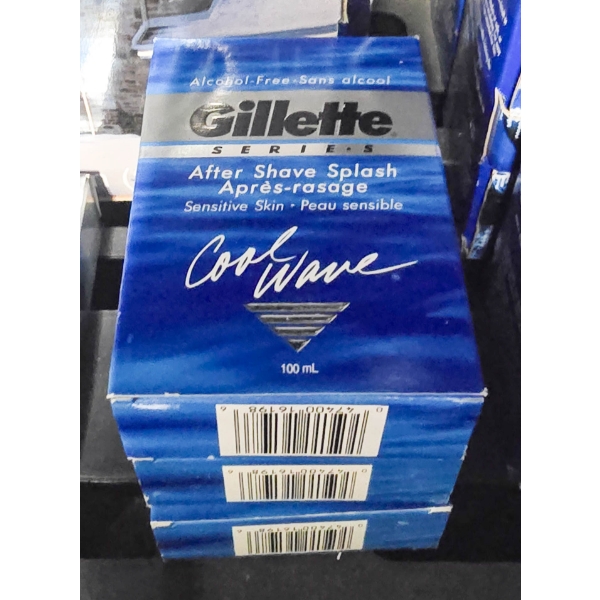 3 X 100ML GILLETTE SERIES MEN'S SPLASH AFTER SHAVE