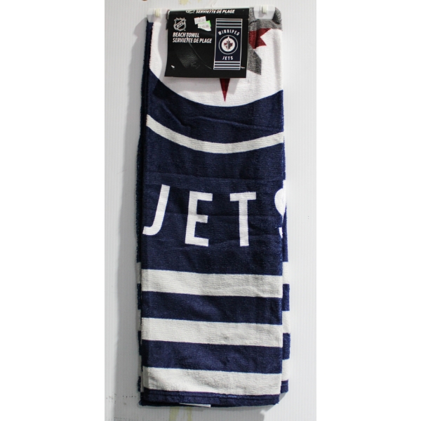 NEW WINNIPEG JETS NHL BEACH TOWEL