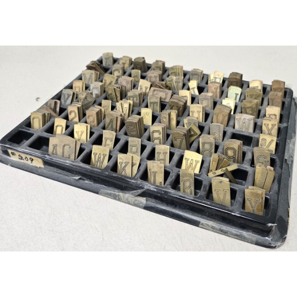 FULL SET OF DOUBLE LINE TROPHY BLOCK LETTERS AND NUMBERS