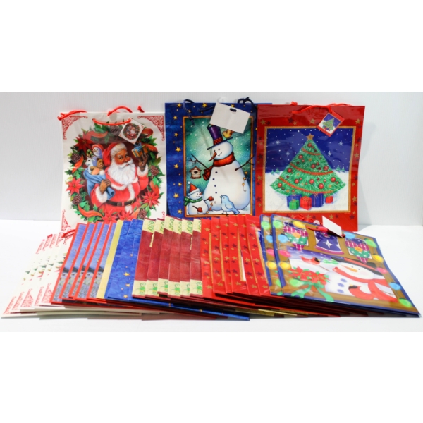 31 NEW HOLIDAY CHRISTMAS BAGS - SNOWMAN ETC.