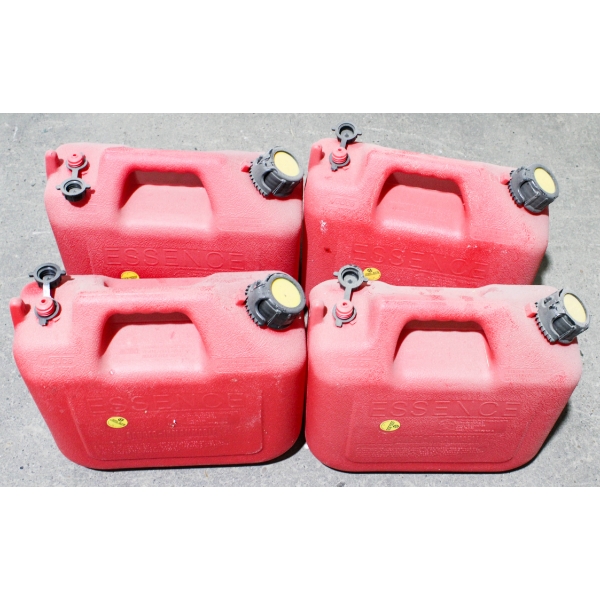 4 UNUSED 9.4 LITRE FUEL CONTAINERS