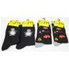 Image 1 : 4 PR FOOZYS SOCKS CAMPING & PENGUIN BLACK