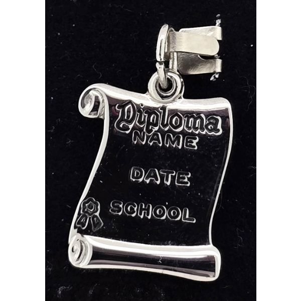 .925 SILVER DIPLOMA PENDANT