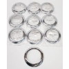 Image 1 : 10 NEW 4" CHROME DECORATIVE TRAILER / DECK TRIM