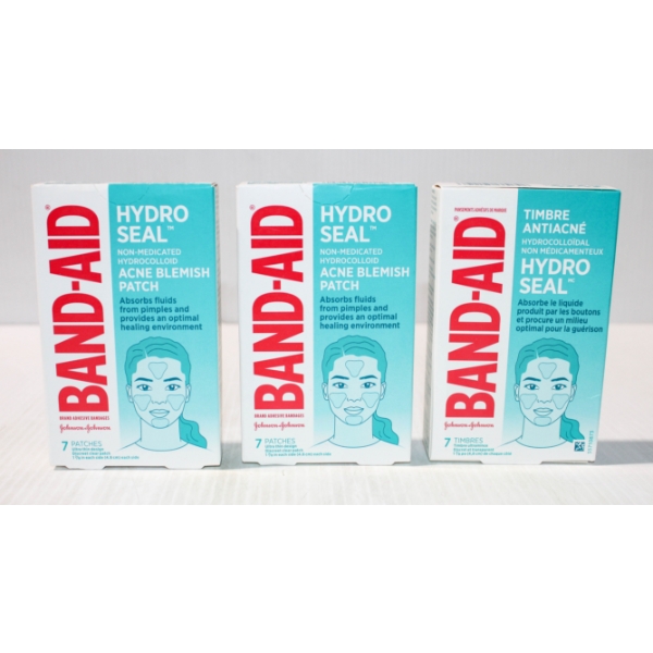 3 NEW BAND-AID HYDROSEAL ACNE BLEMISH PATCHES