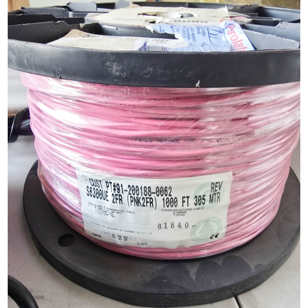 NEW SPOOL OF PINK PNK2FR 1000FT 305 MTR CABLE