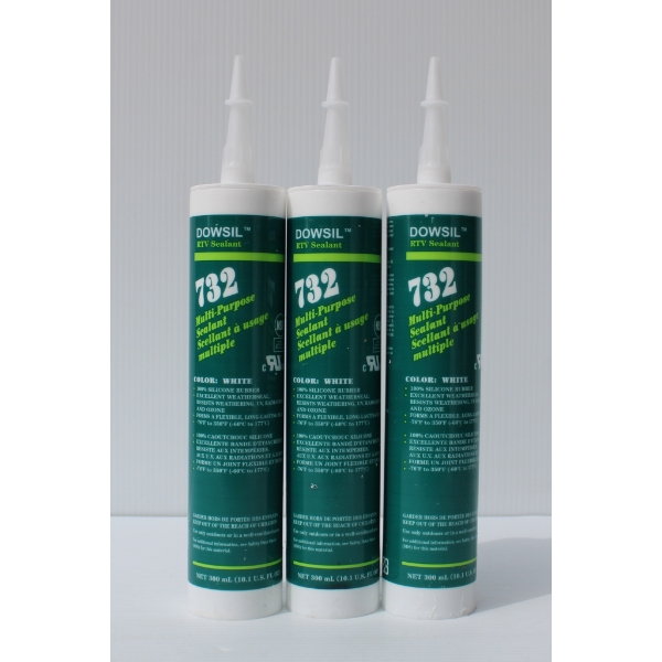 3 X 300ML DOWSIL 732 MULTI-PURPOSE SEALANT - WHITE