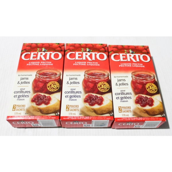 3 X 170ML CERTO LIQUID PECTIN 