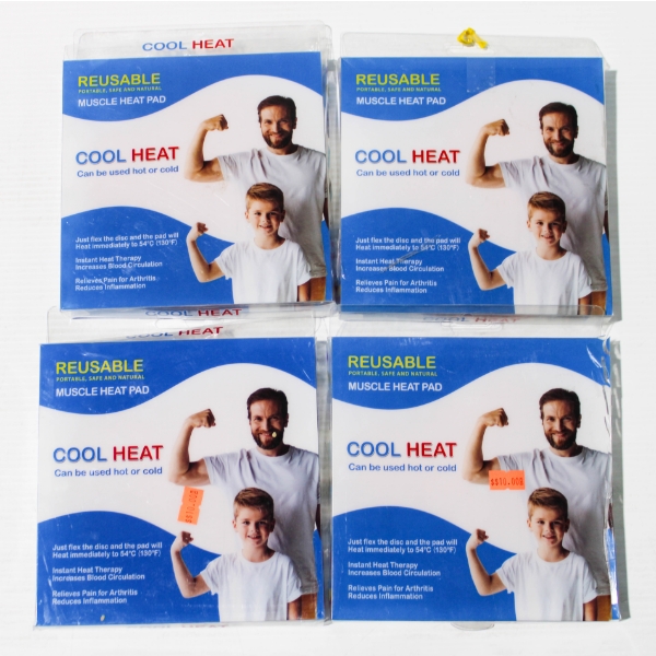 4 REUSABLE MUSCLE COOL / HEAT PADS