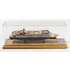 Image 1 : REPLICA MS AMSTERDAM SHIP W/ GLASS DISPLAY CASE