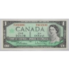 Image 1 : 1967 CRISP UNC. SERIAL # CANADA CENT. $1 BANK NOTE