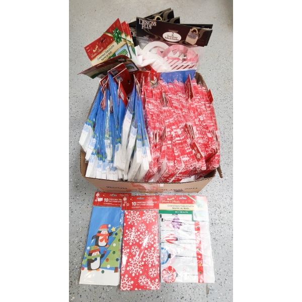 NEW CHRISTMAS TREAT BAGS & TABLECLOTHS