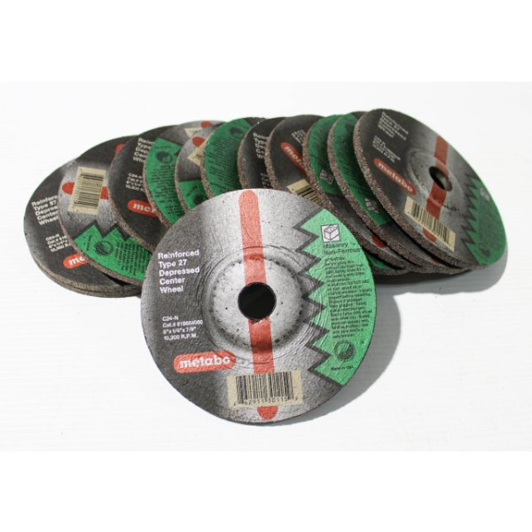 13 NEW METABO GRINDING WHEELS - 6" X 1/4" X 7/8" 