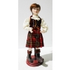 Image 1 : 15" PORCELAIN HIGHLAND DANCER FIGURINE W/ DOLL STAND